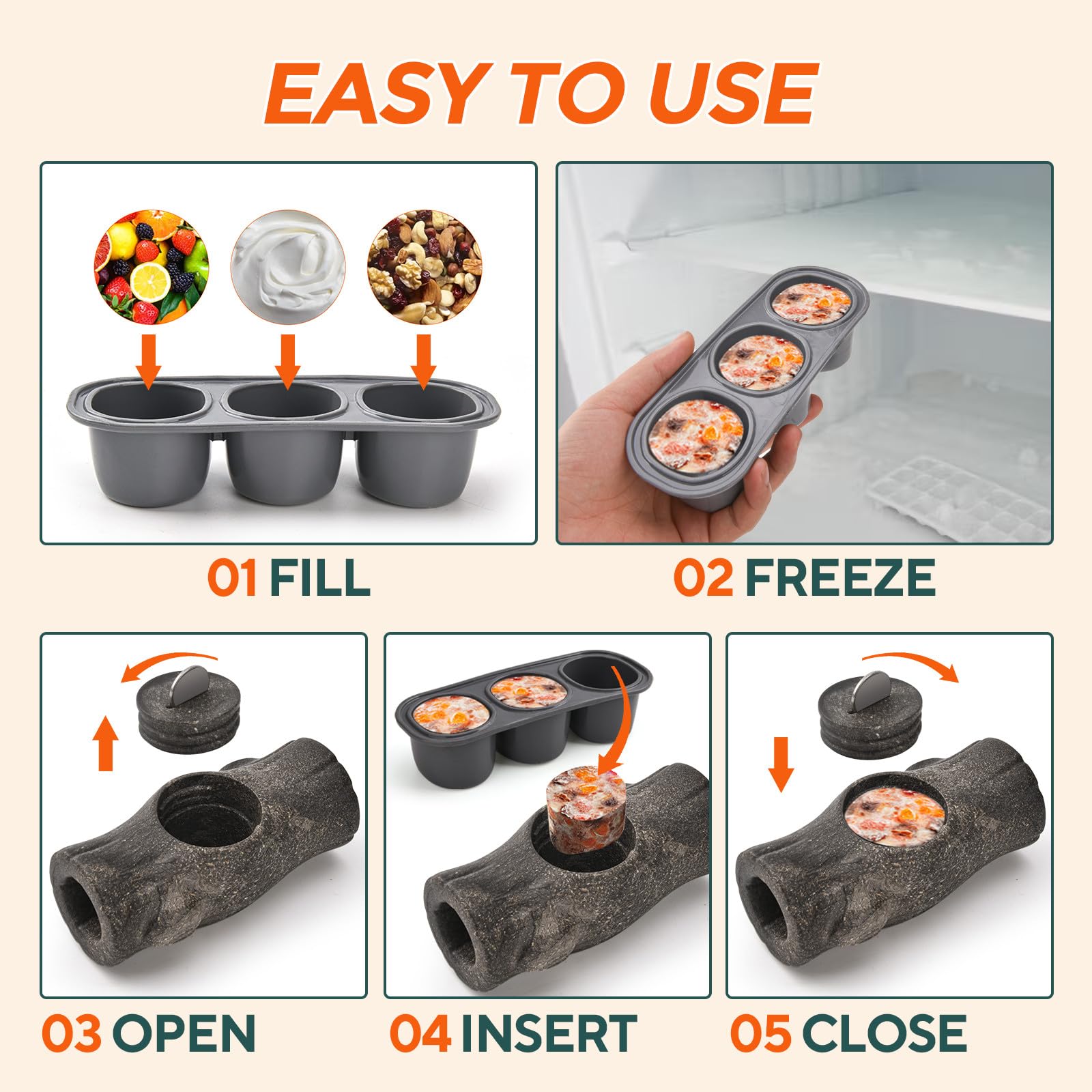 AUSCAT durable nylon and coffee wood fiber construction withstands heavy chewing.