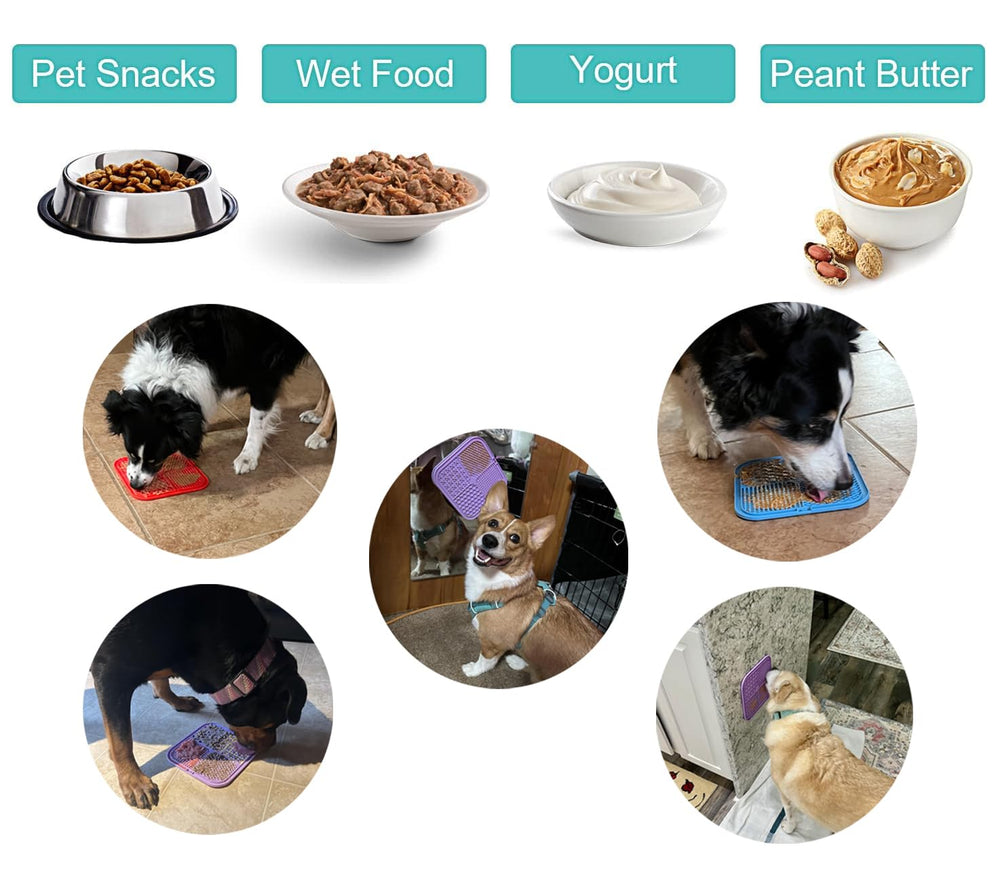 Food-grade silicone is BPA-free, soft, durable, and dishwasher safe for pet-safe cleanup.
