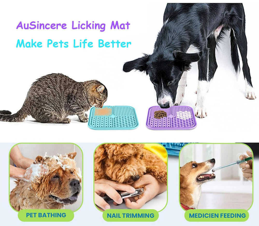 Strong suction cups keep the mat in place during baths, grooming, and training sessions.
