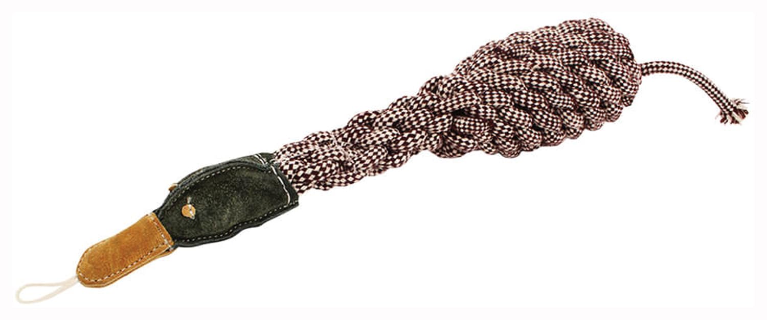 Aussie Naturals Crinkle Duck rope toy in brown, ideal for fetch and interactive chewing