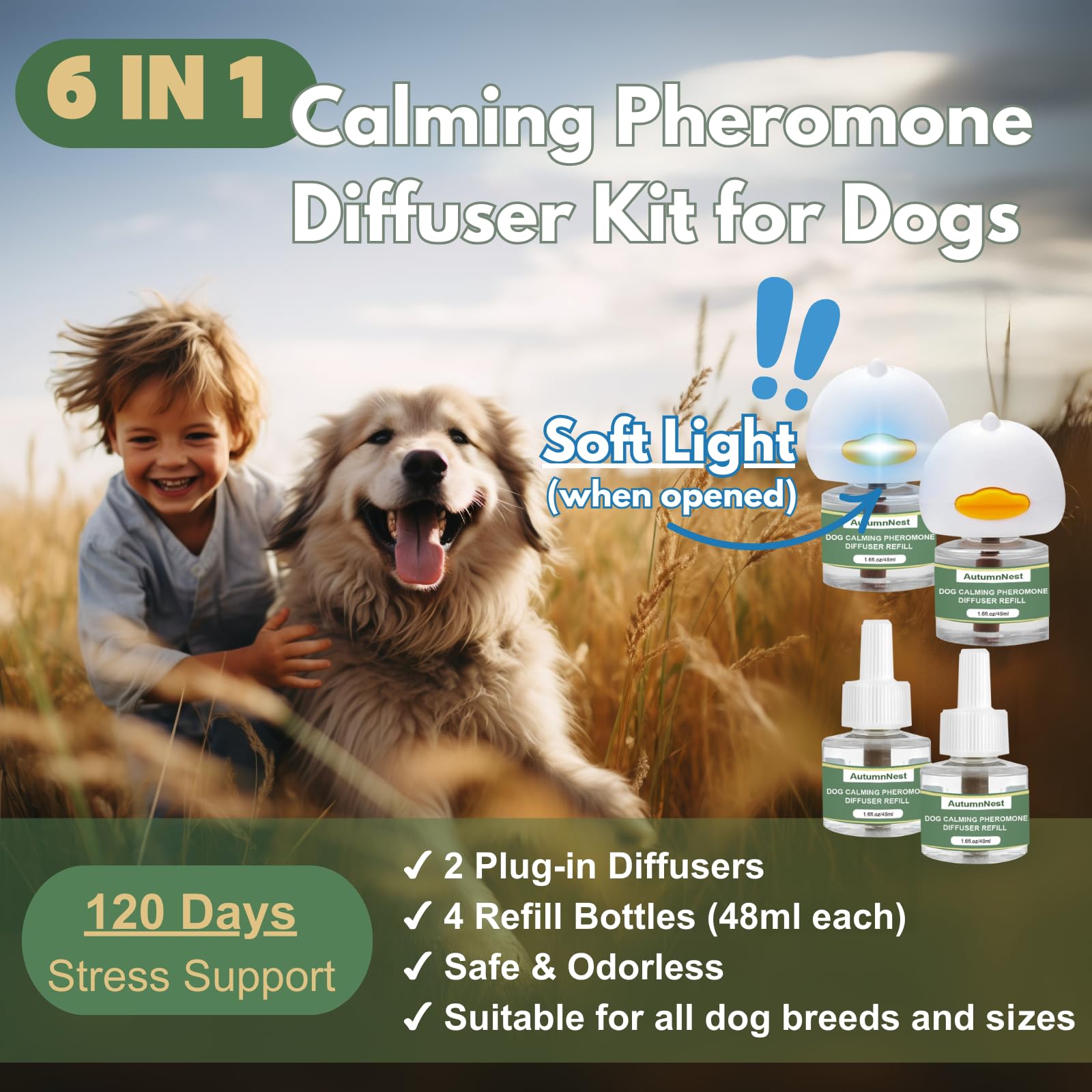AutumnNest diffuser kit packaging showing two plug-ins.