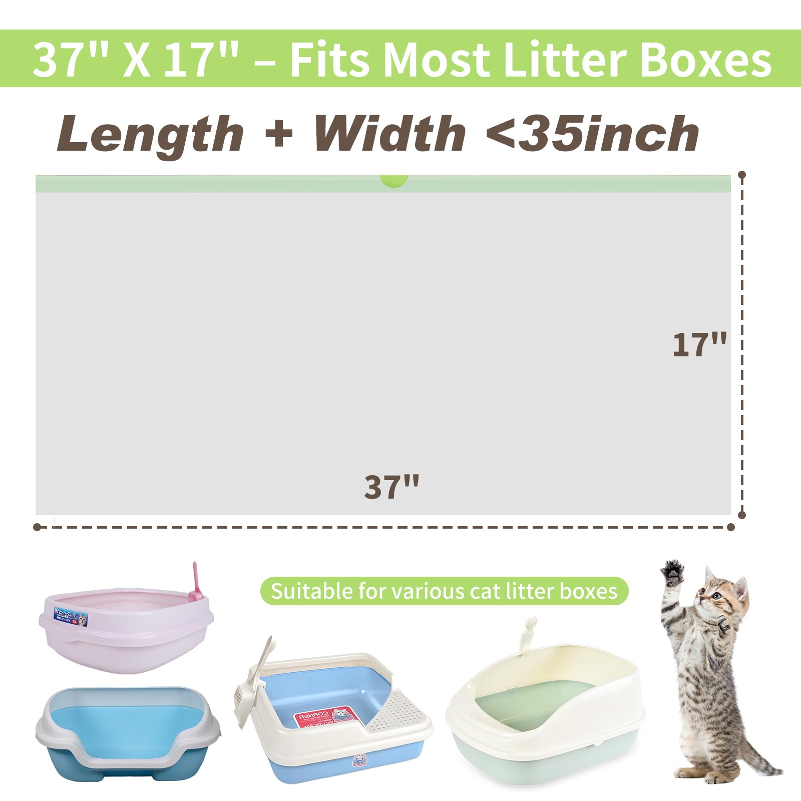 AUXMOTEC heavy-duty liner 37x17 with drawstring sealing
