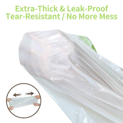 AUXMOTEC 37x17 liner placed in a large hooded litter box