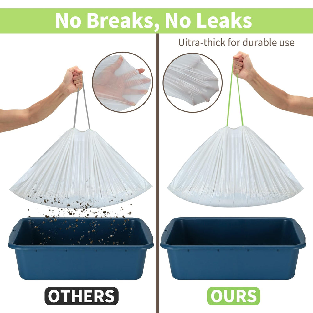 AUXMOTEC leak-proof design keeps waste contained and floors clean