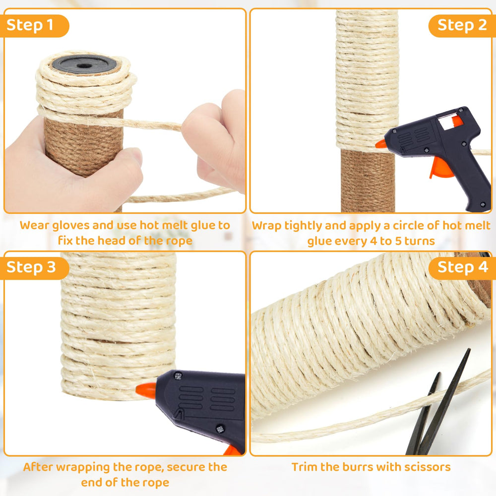 AUXMOTEC easy-install around post with glue or staples