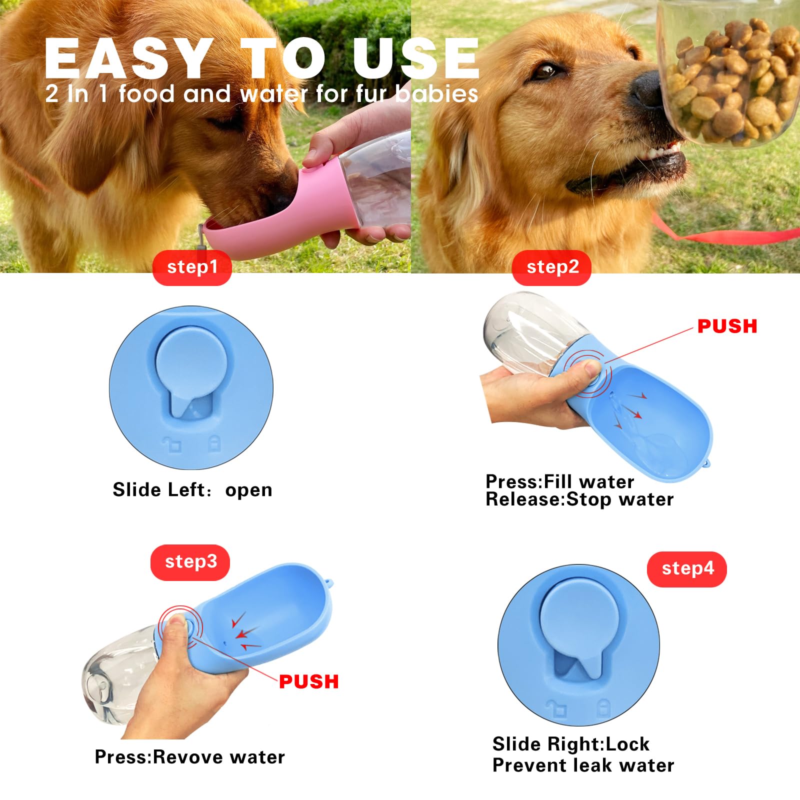 AVELORA durable BPA-free materials ensure safe outdoor use for pets