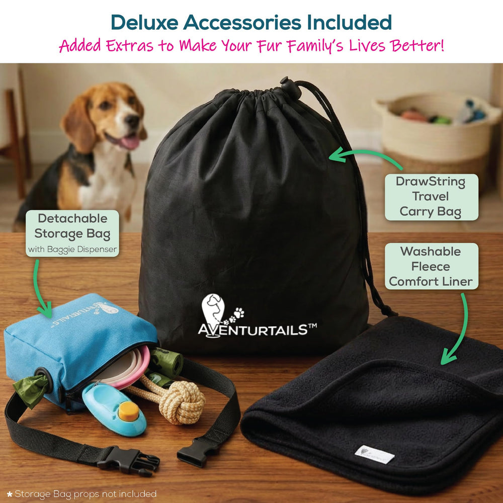 AVENTURTAILS playpen detachable-go-bag simplifies on-the-go storage and cleaning.