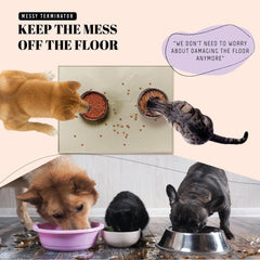 Averyday raised-edge mat contains messes with a 0.63-inch edge.