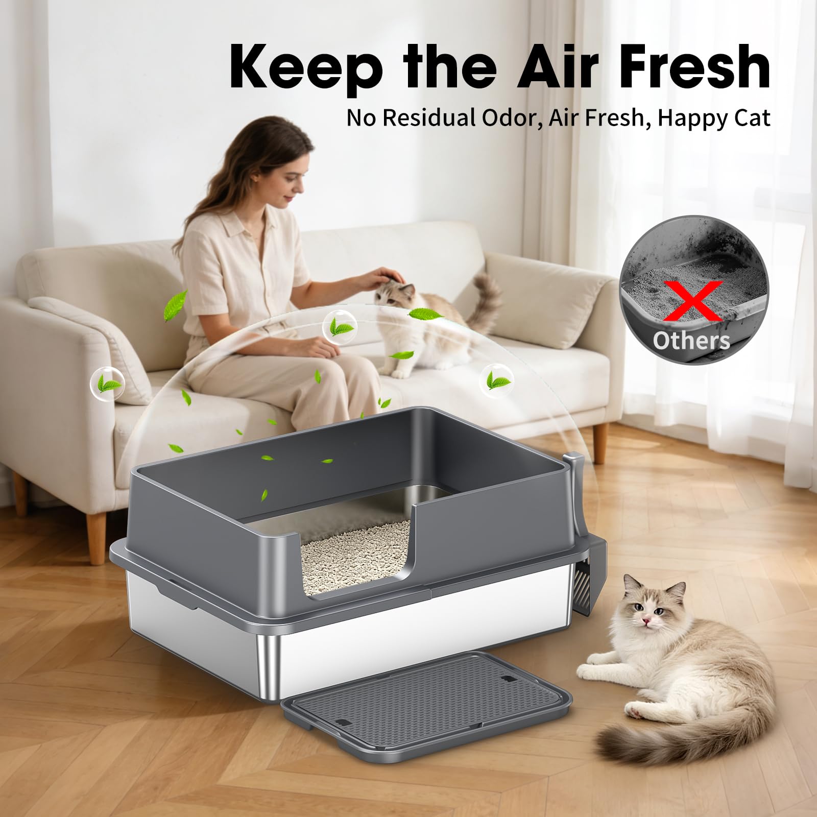 Avgooscalb smooth interior surface for quick and easy cleaning