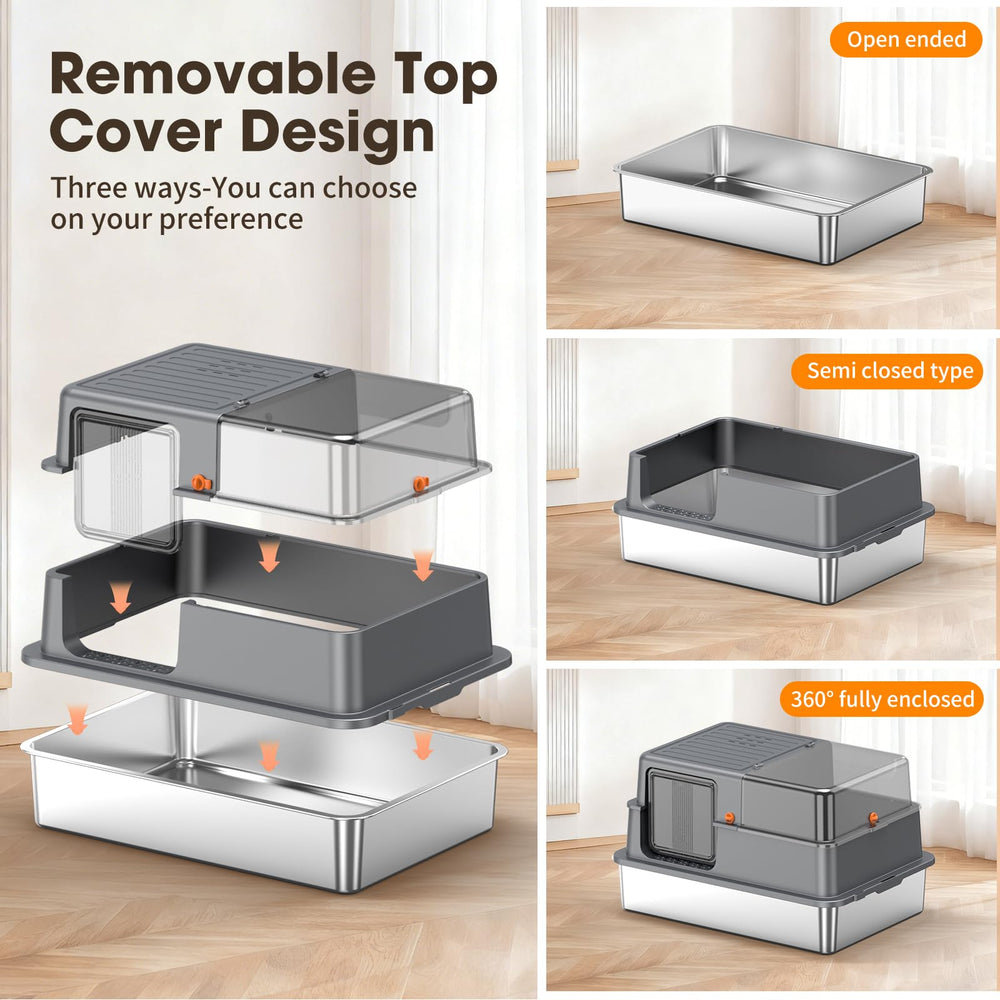 Avgooscalb XXXL enclosed base with secure seal and leak-proof tray.