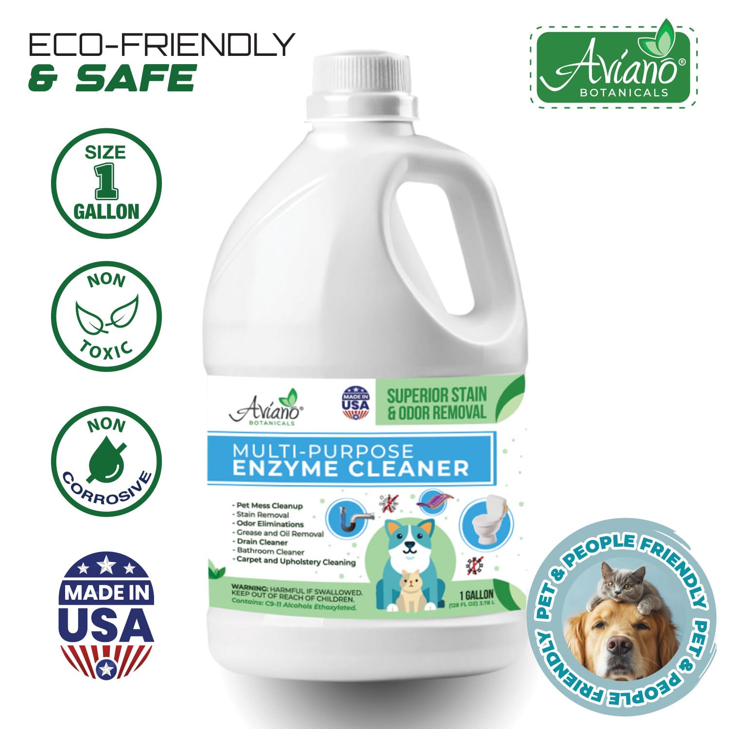Aviano Botanicals cleaner used on carpet to remove stains and freshen fibers