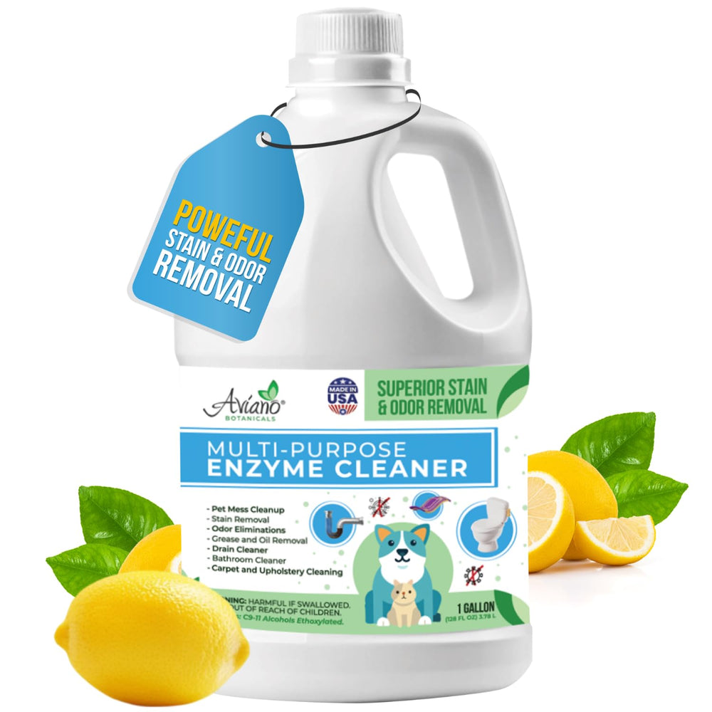 Aviano Botanicals cleaner bottle pour shows easy application for stain tackling