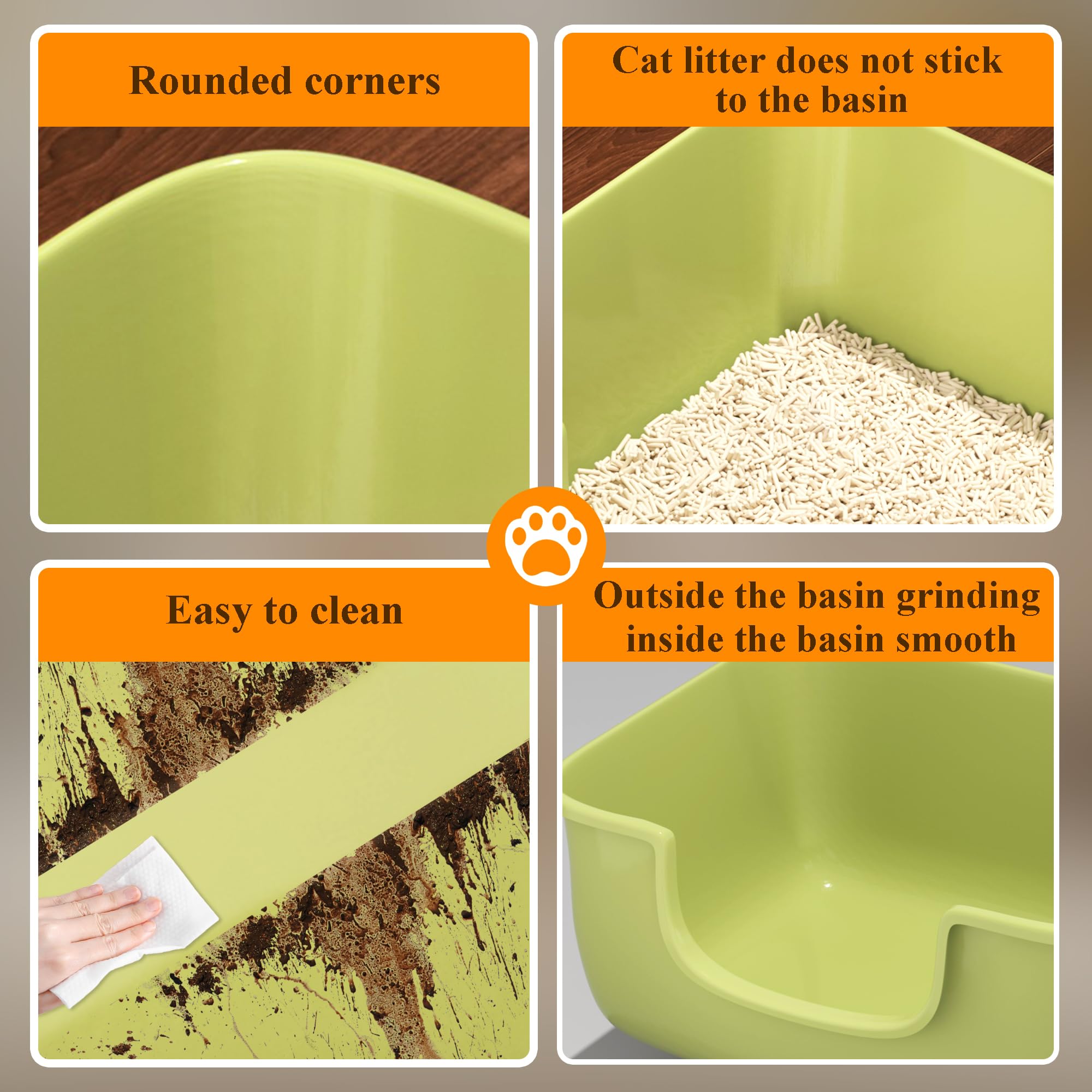 AVIUIA indoor-use litter box fits small to medium cats.