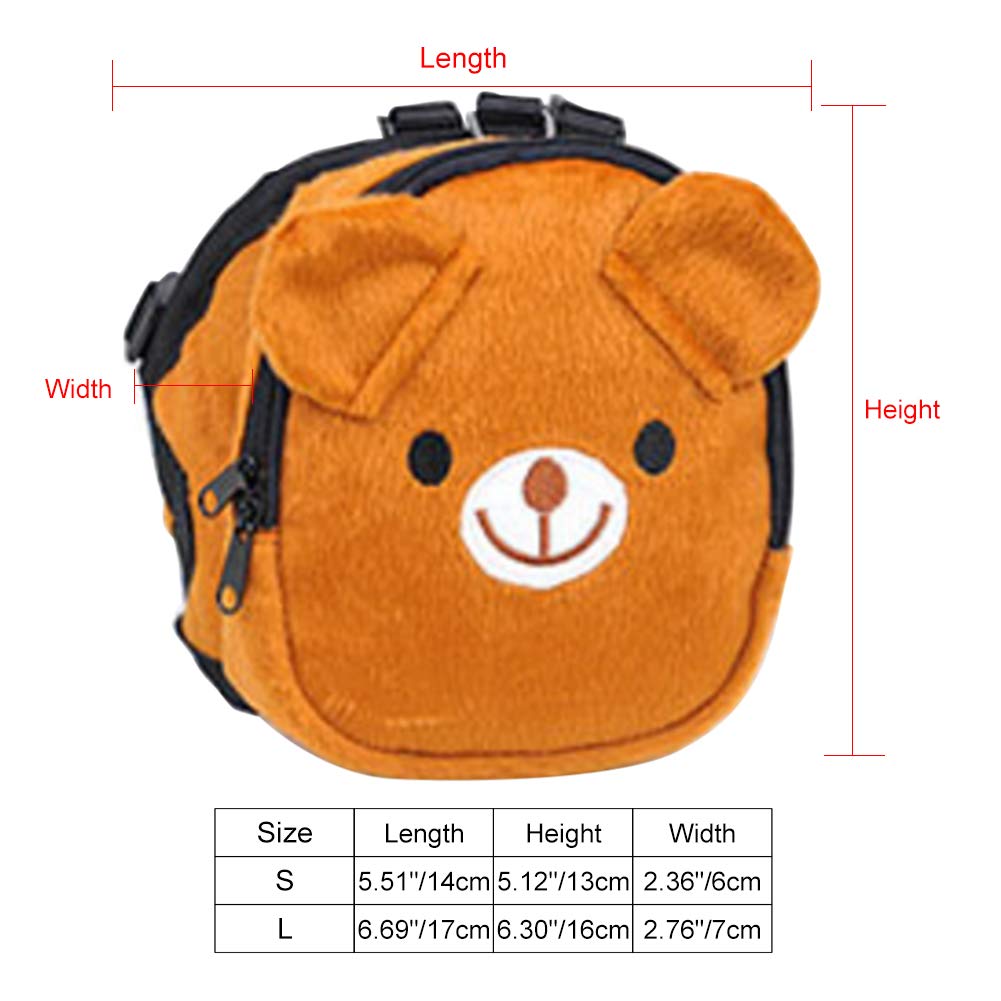 AvoDov compact backpack size 14 by 16 cm fits small pets under 22 lb.