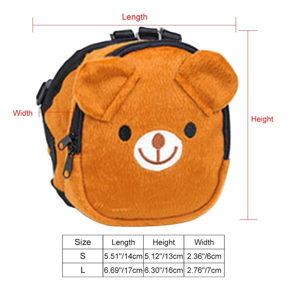 AvoDov compact backpack size 14 by 16 cm fits small pets under 22 lb.