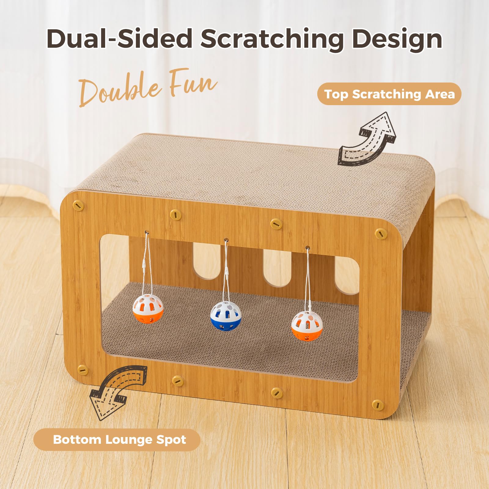 Avont cardboard scratch board durability for long-term indoor use
