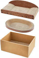 Avont cardboard scratcher set with reversible pad for versatile indoor play.