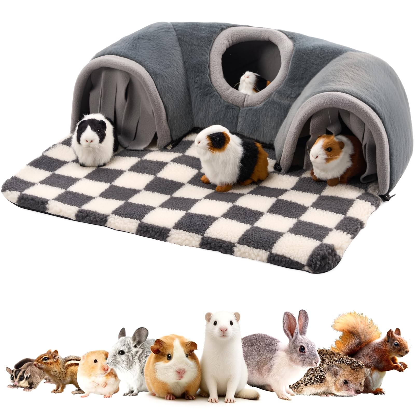 Avont guinea pig hideout tunnel grey offers a cozy play space for small pets.