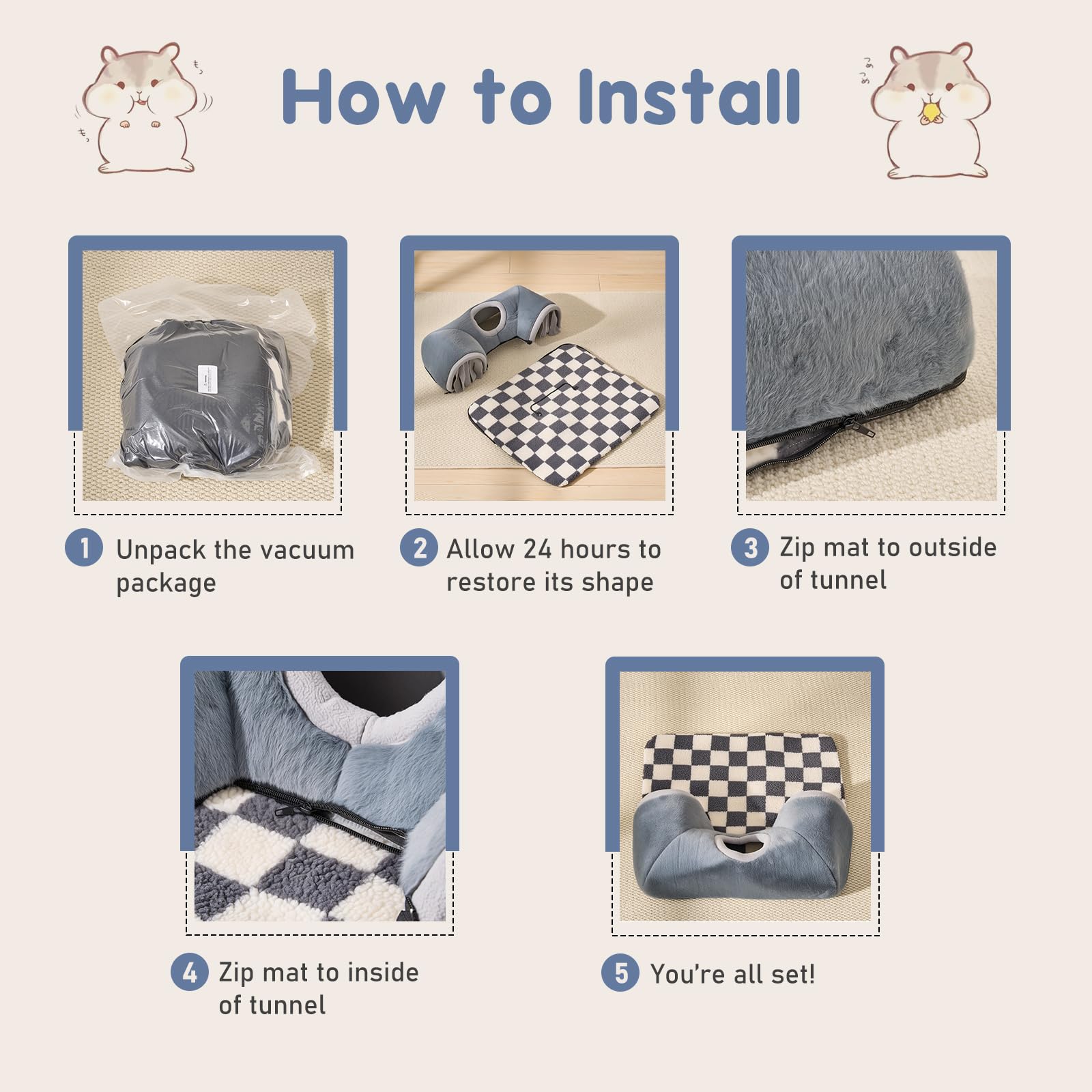 Avont compact dimensions suit hamsters, rabbits, chinchillas, and more.