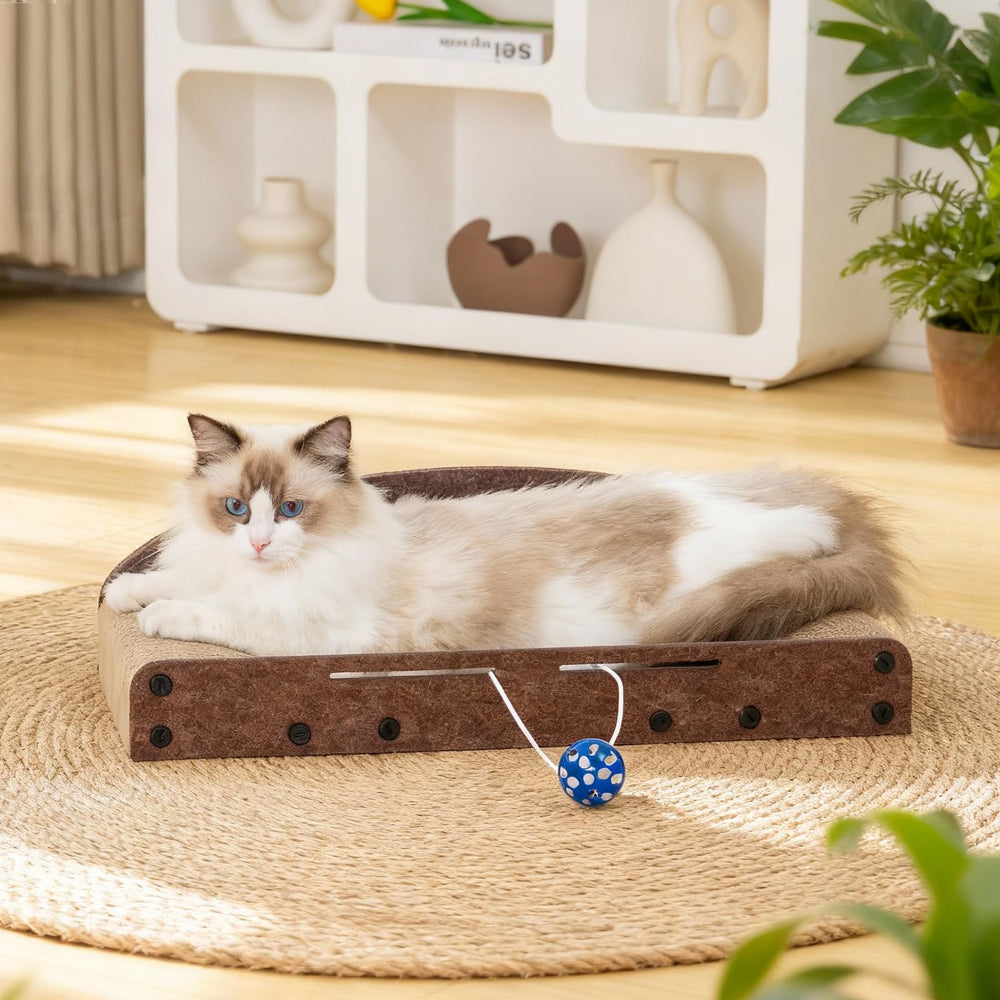 Avont large scratcher lounge invites stretching and lounging in one piece.