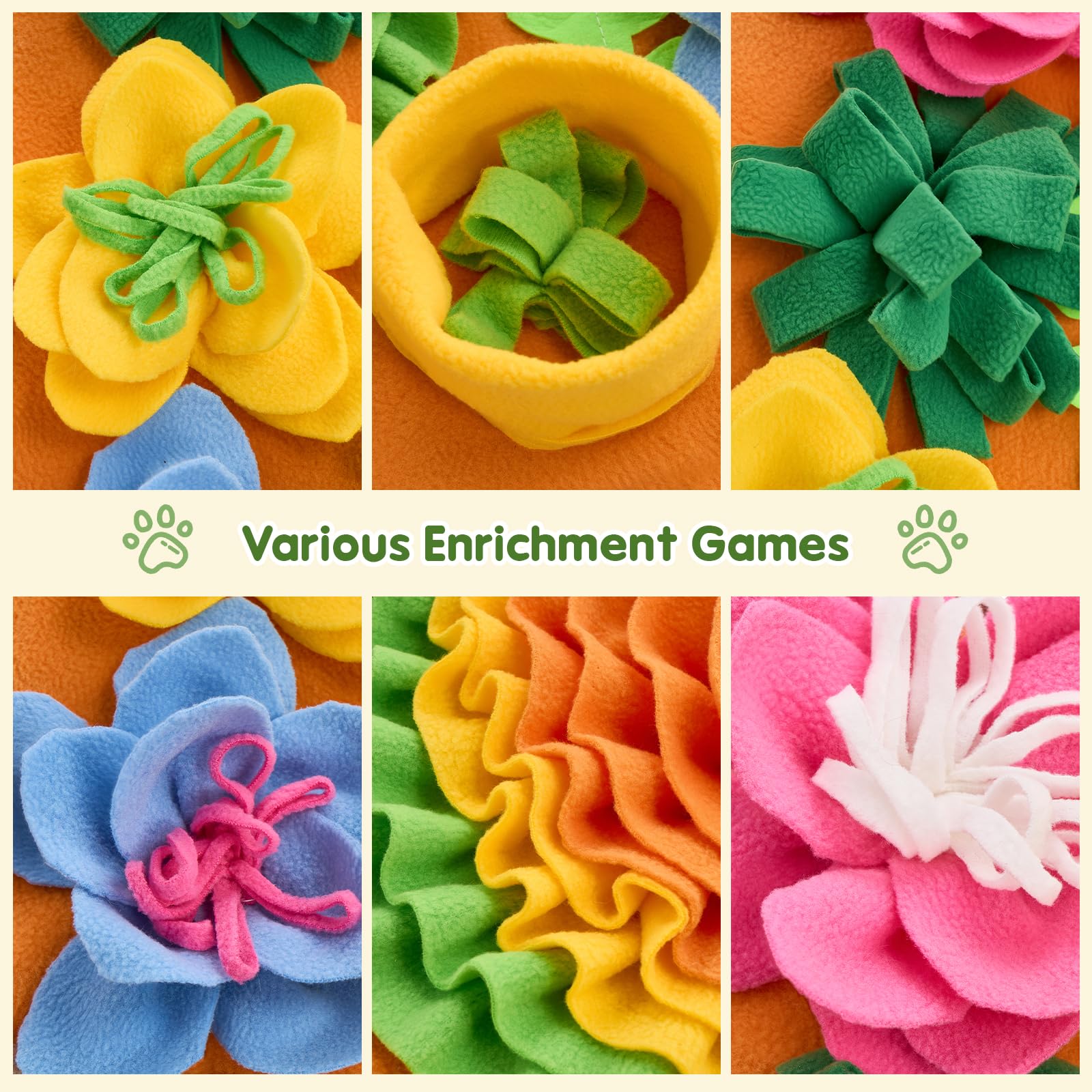 Avont Snuffle Mat dimensions-68x47cm fit for small to medium pets.