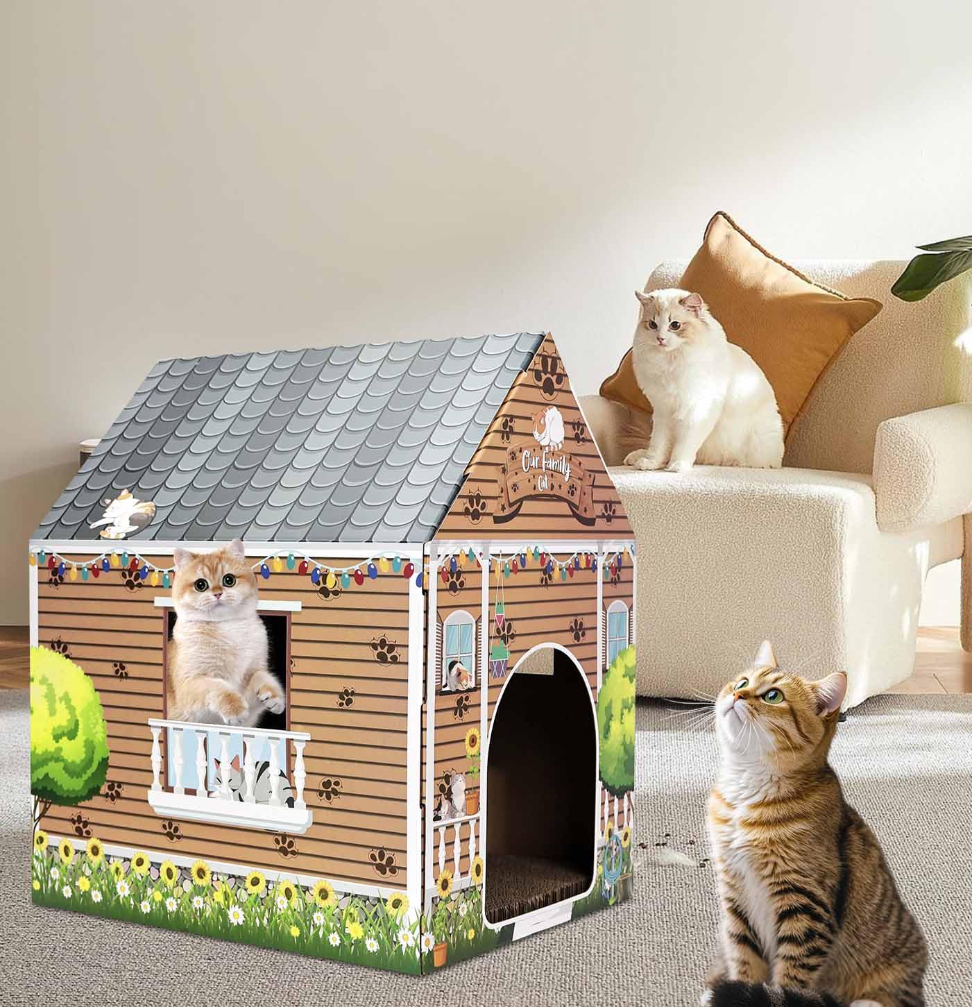 AVXINSOK decorative cat house that blends with home decor