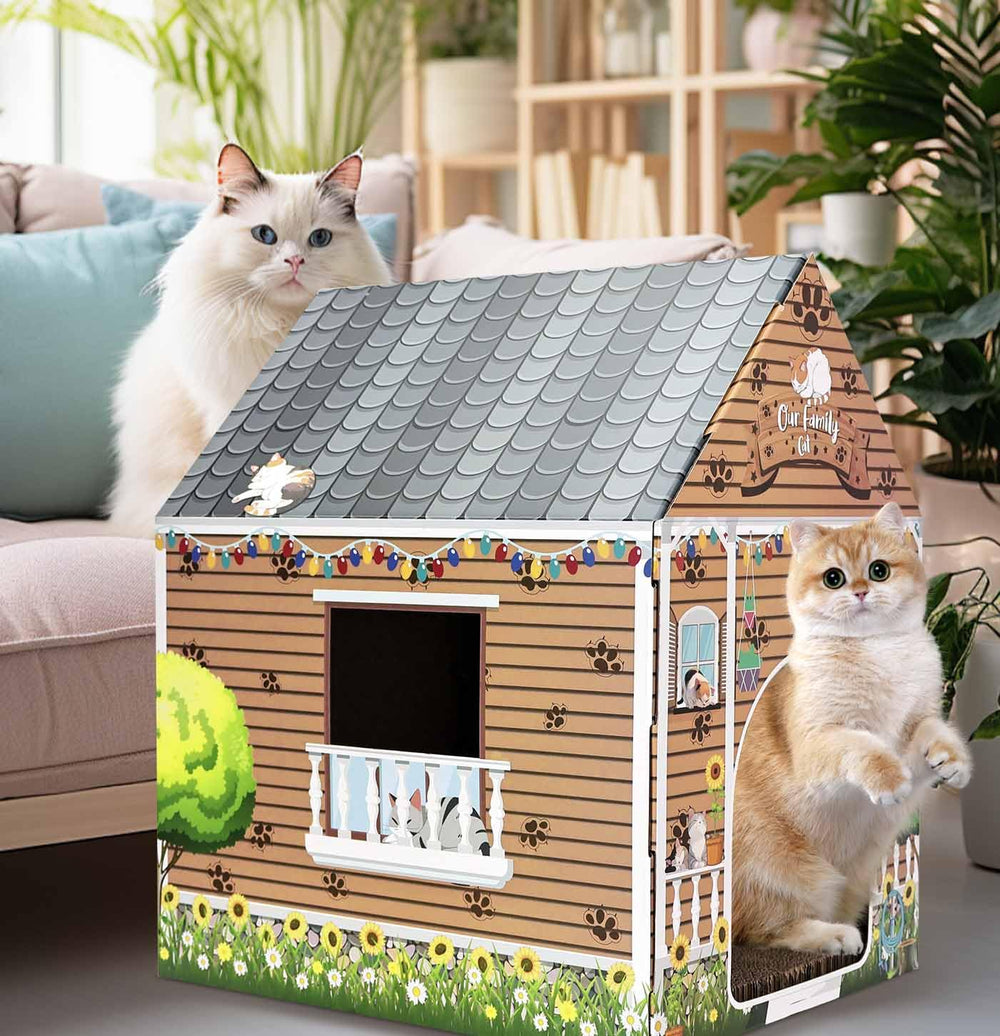 AVXINSOK versatile indoor-outdoor cat house for cats