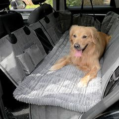 Awjcsv dog car seat cover with backseat extender compatibility protects upholstery from fur and spills.