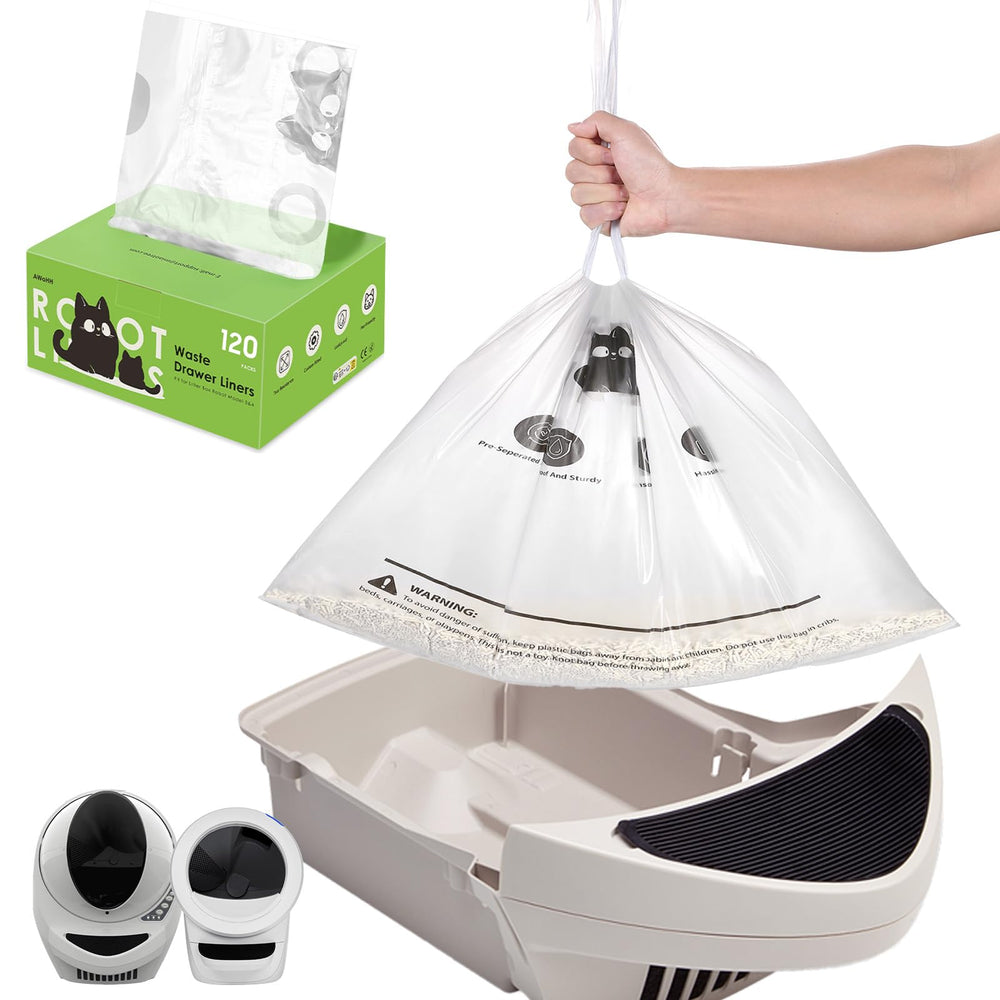 AWoHH cat litter box robot bags packaging for easy replacement