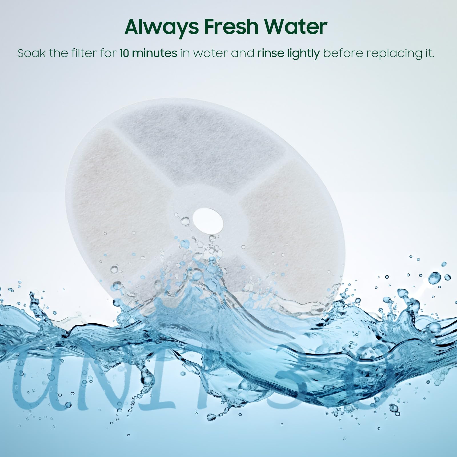 AWoHH cleaning brush included for quick, thorough fountain care.