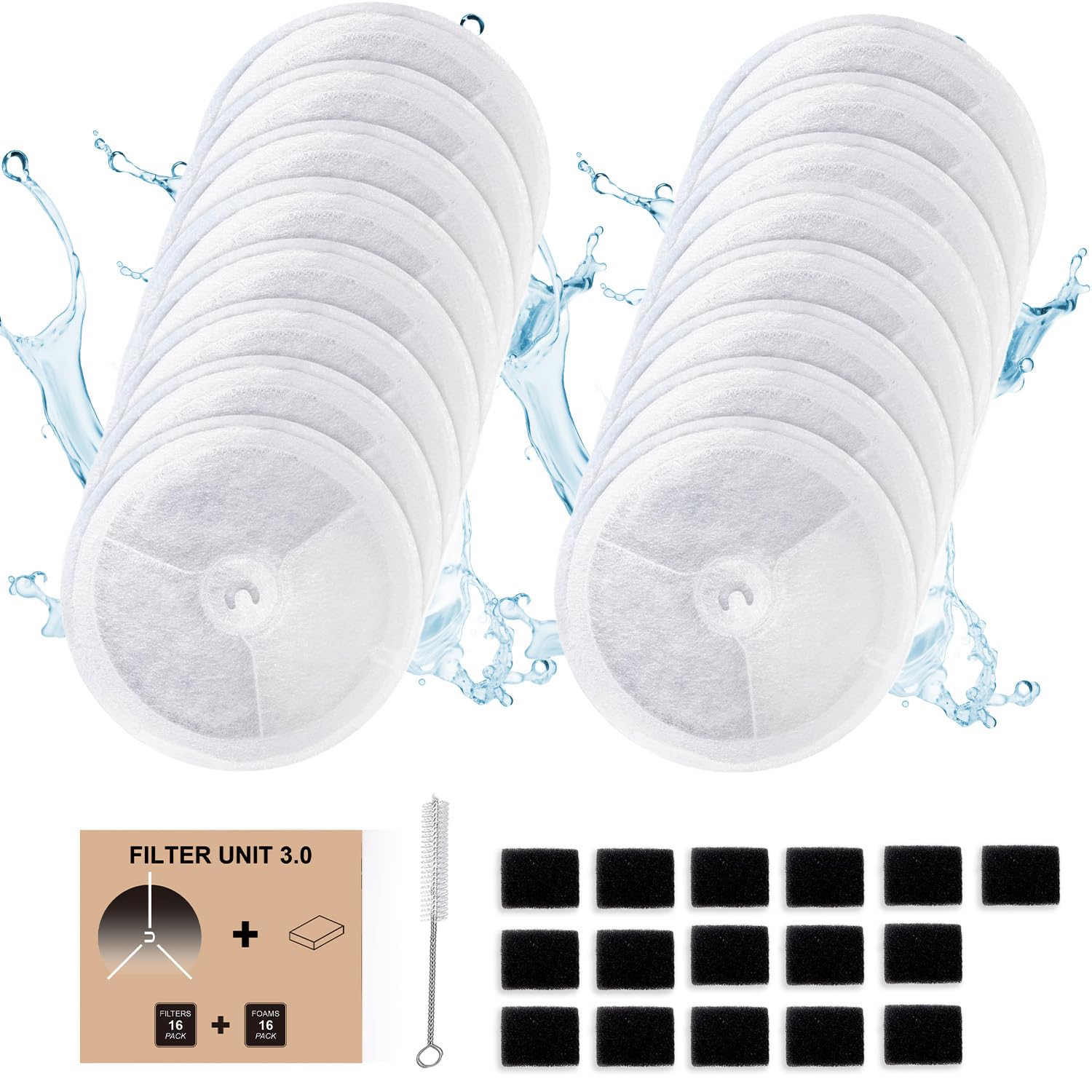 AWoHH Filter Unit 3.0 front view compatible with Eversweet fountains and easy replacement