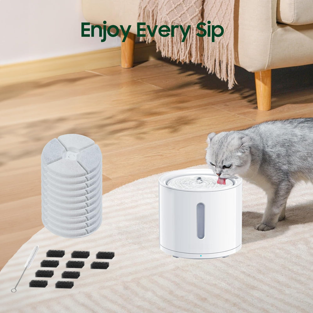 AWoHH 10-pack filters simplify replacements for regular pet hydration routines.