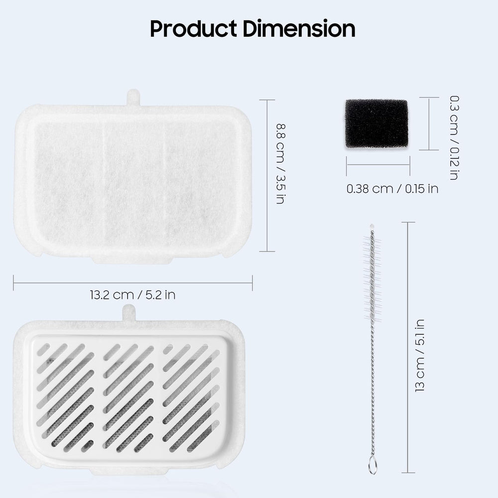 AWoHH 12-filter package with foam filters and brush