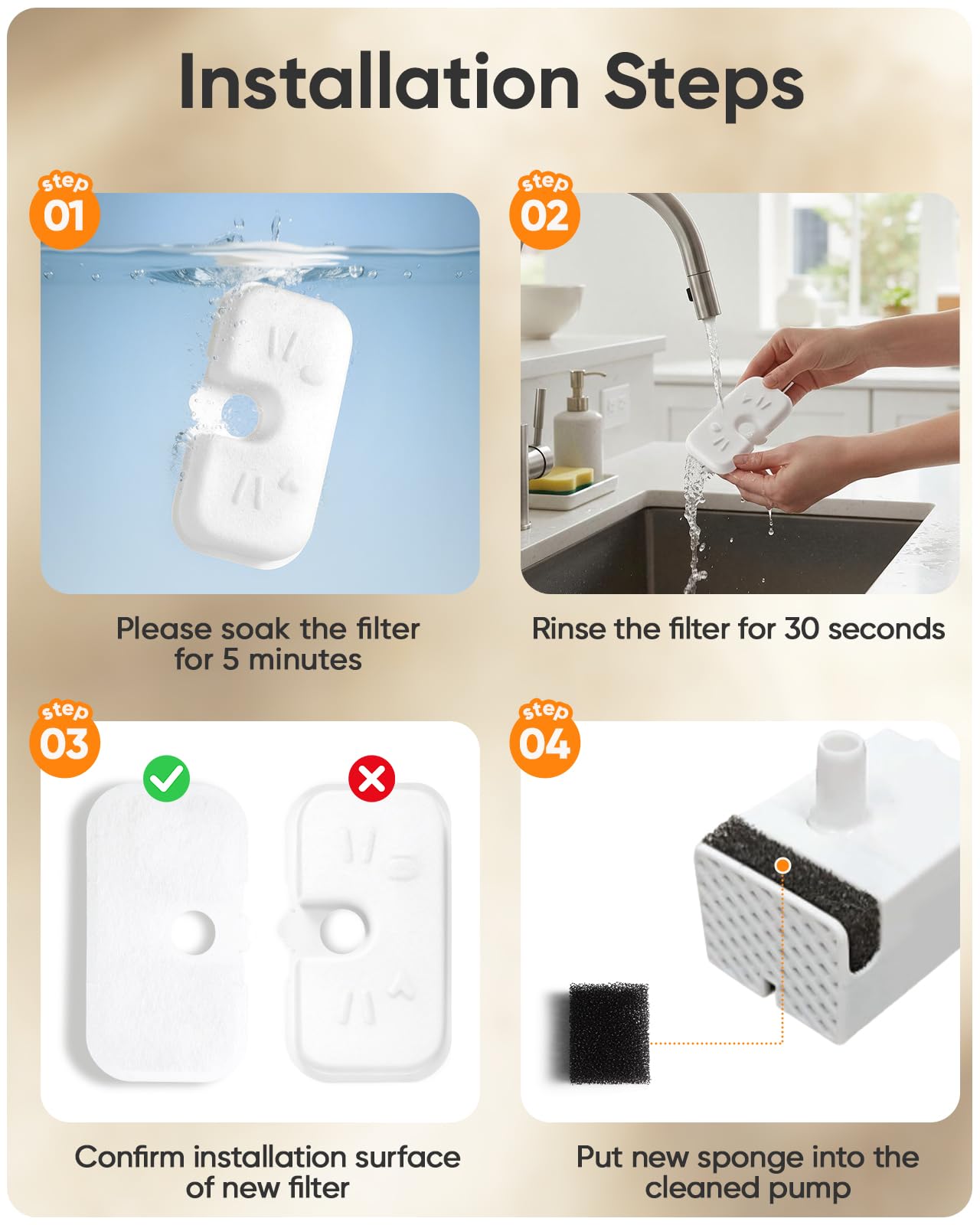 AWoHH soak-and-rinse step demonstrates quick activation before use.