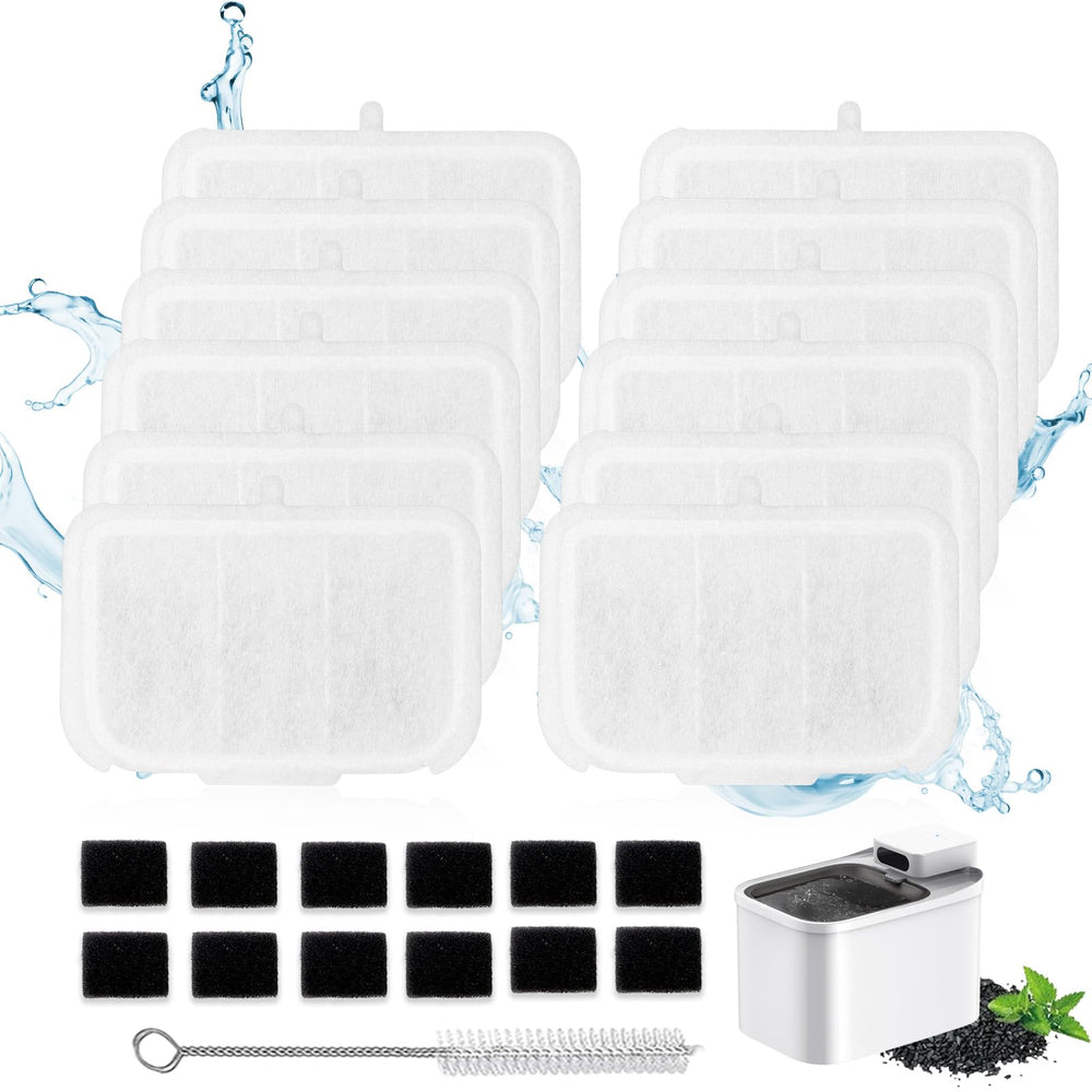 AWoHH rect filter unit for cat fountain improves water clarity and compatibility with Eversweet Max