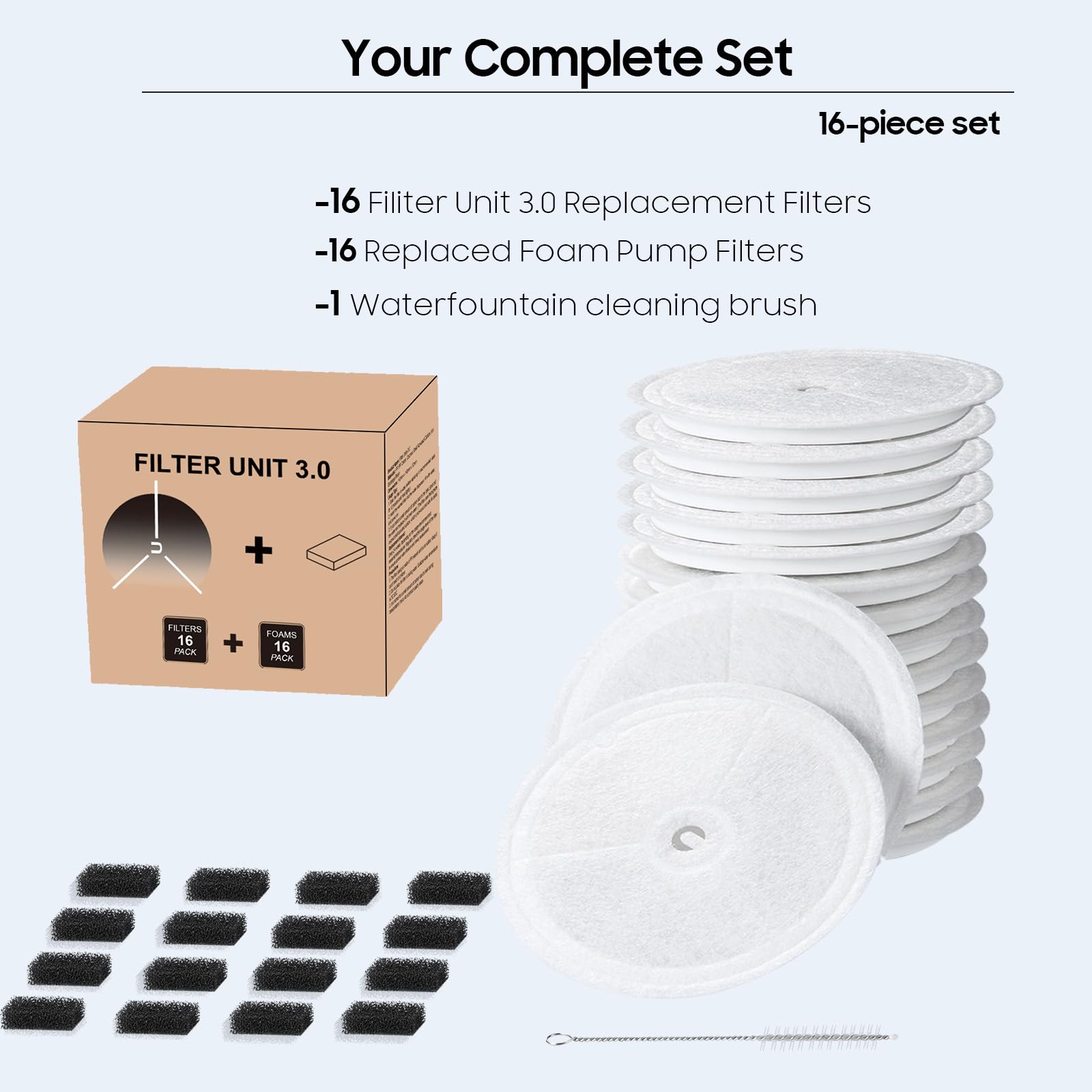 AWoHH replacement foam pump filter supports efficient water flow