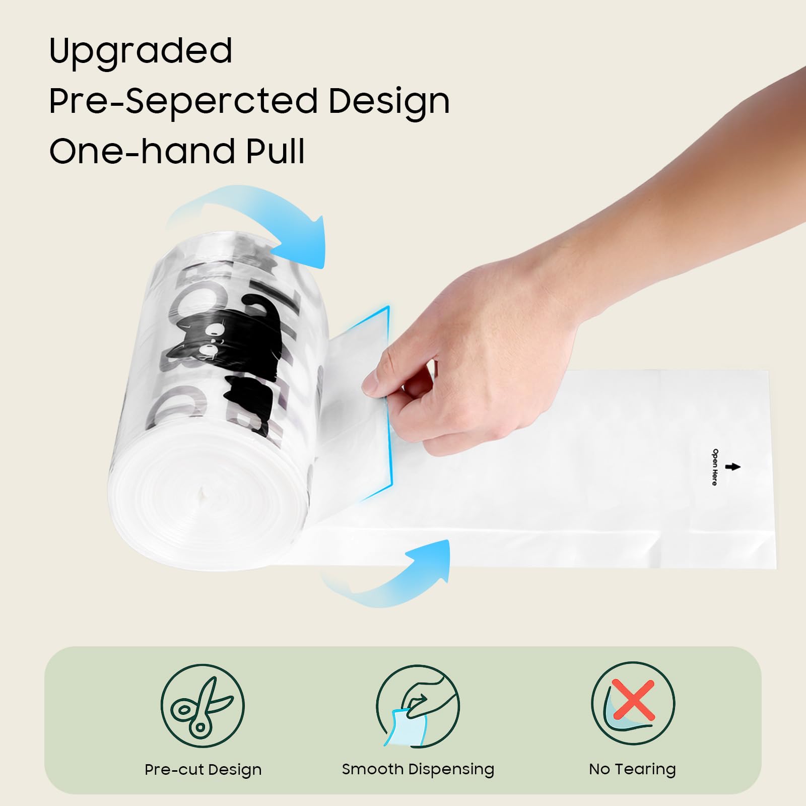 AWoHH thick odor-control liner for cleaner waste containment