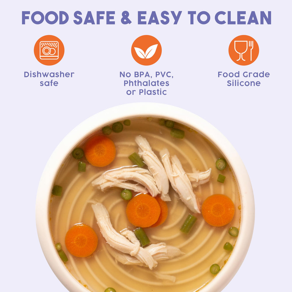Awoo Lick Dish periwinkle BPA-free silicone for safe mealtimes