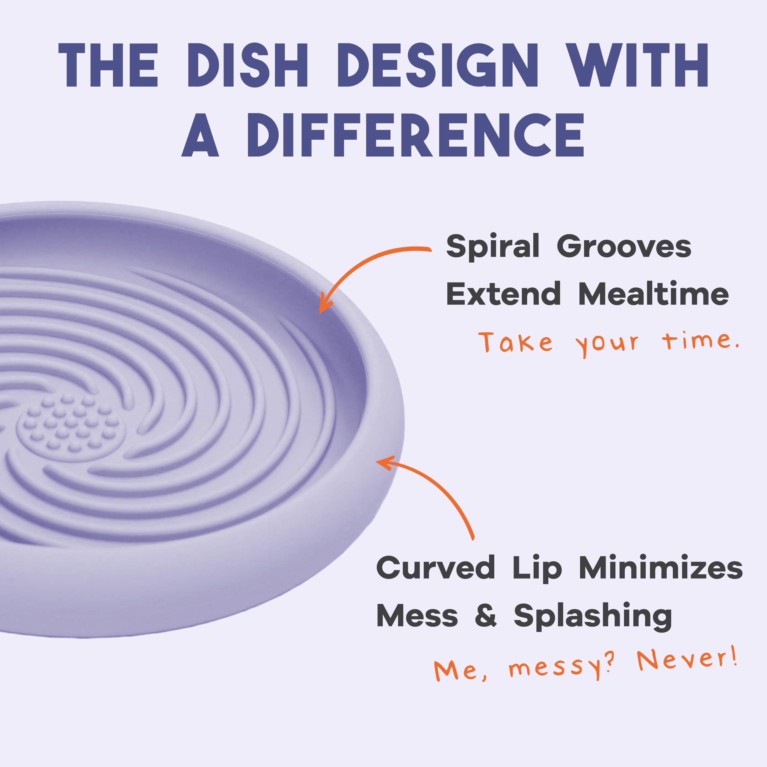 Awoo Lick Dish periwinkle dishwasher-safe design for easy cleaning