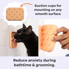 Awoo Sardina curved edge prevents spills during pet snack time.