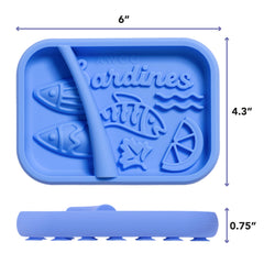 Awoo Sardina slow feeder grooves to extend meals.