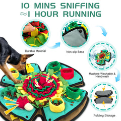 AWOOF Snuffle Mat with hidden food points promoting foraging and sniffing