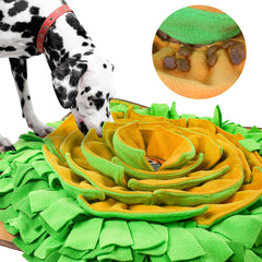 AWOOF Snuffle Mat petals layers hiding treats foraging challenge
