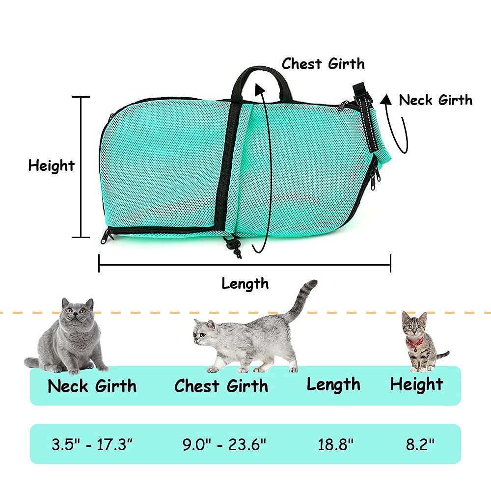 AWOOF cat grooming bag removable shoulder strap for comfort
