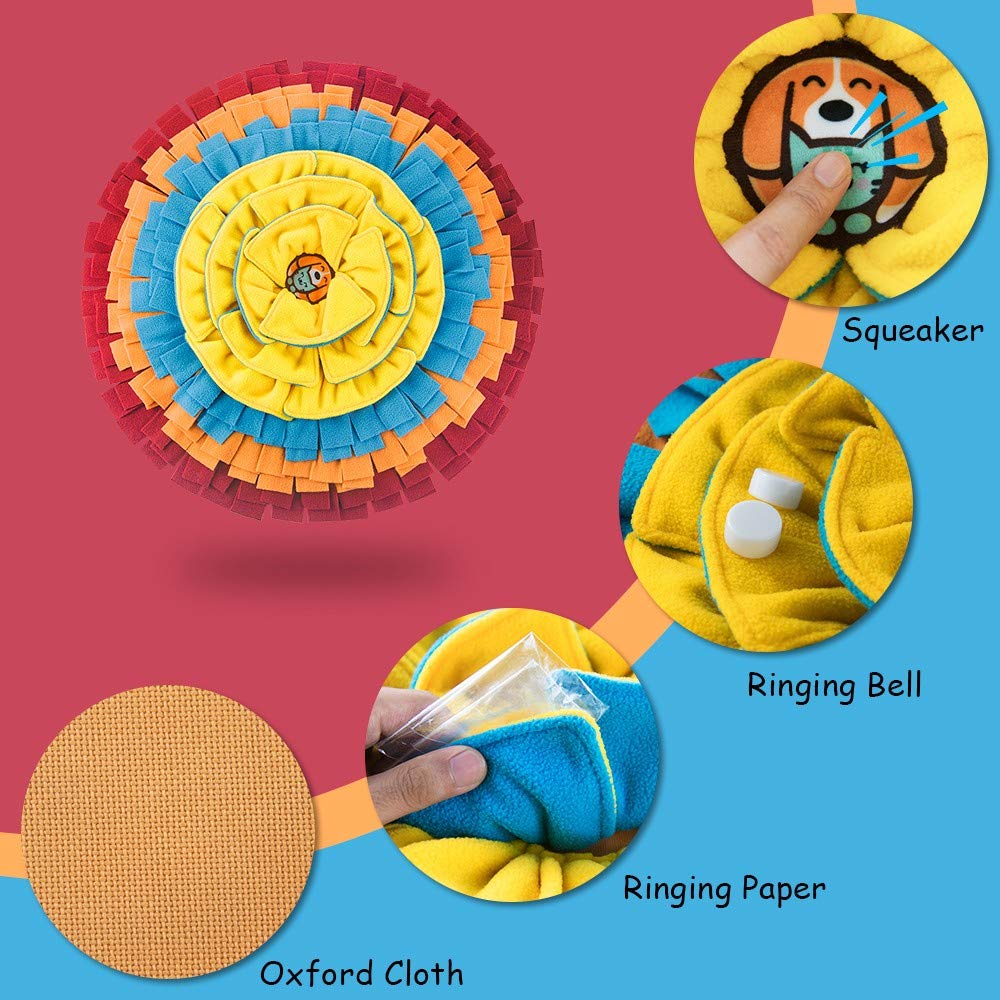 AWOOF snuffle mat easy-clean felt for simple maintenance.
