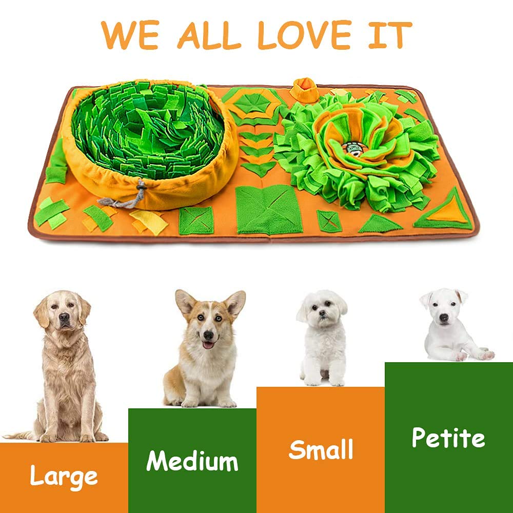 AWOOF snuffle mat easy-clean design supports machine or hand washing.