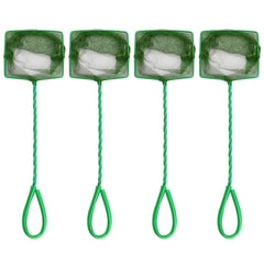 Awpeye four-pcs aquarium nets with 4-inch mesh for gentle fish catching.