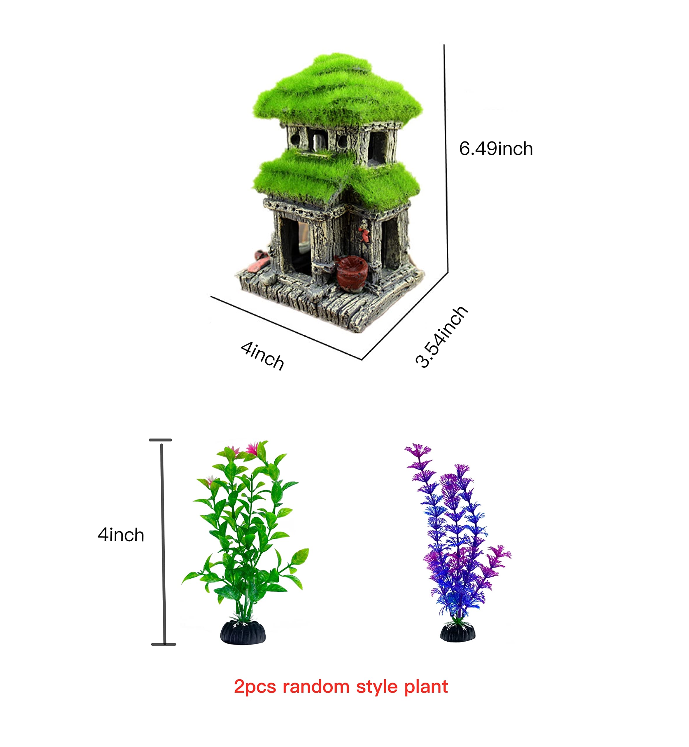 AWXZOM four inch aquarium plant one adds greenery
