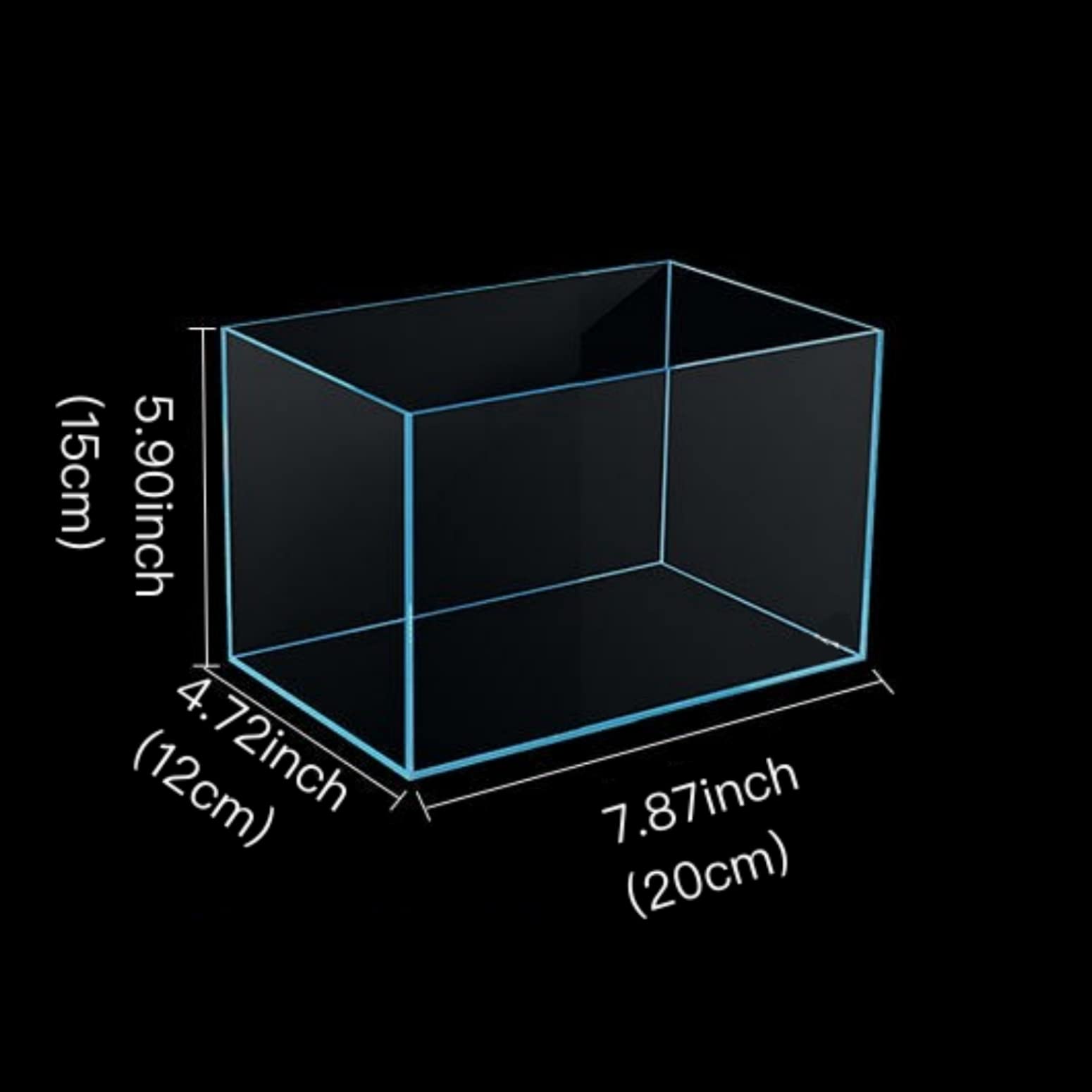 AWXZOM small nano rimless tank top view highlights clean lines and modern display.