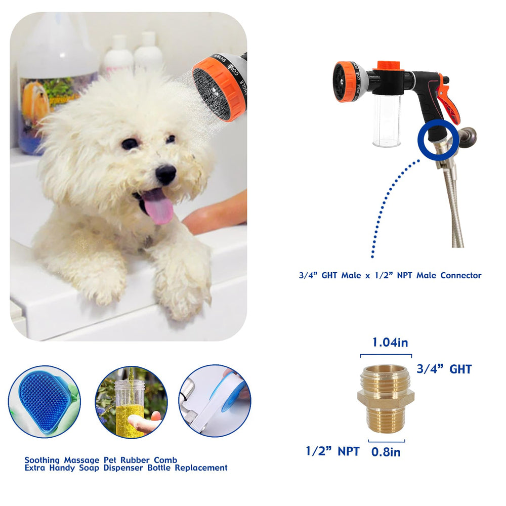 AYBBSHOW multi-use hose sprayer suitable for pets, cars, and plants